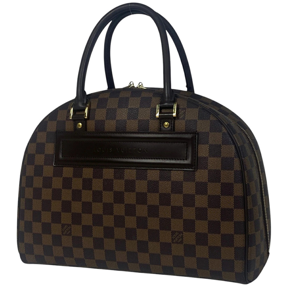 Louis Vuitton Nolita Boston Bag Bowling Handbag Damier Brown